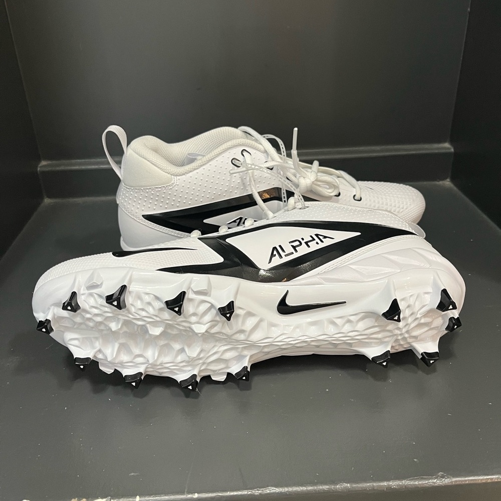 Nike Alpha Menace 4 Varsity Agility x Power Football Cleats FZ7703-101 white/blk - Picture 4 of 6